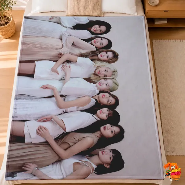Плед с принтом k-pop TWICE Плед с принтом k-pop TWICE