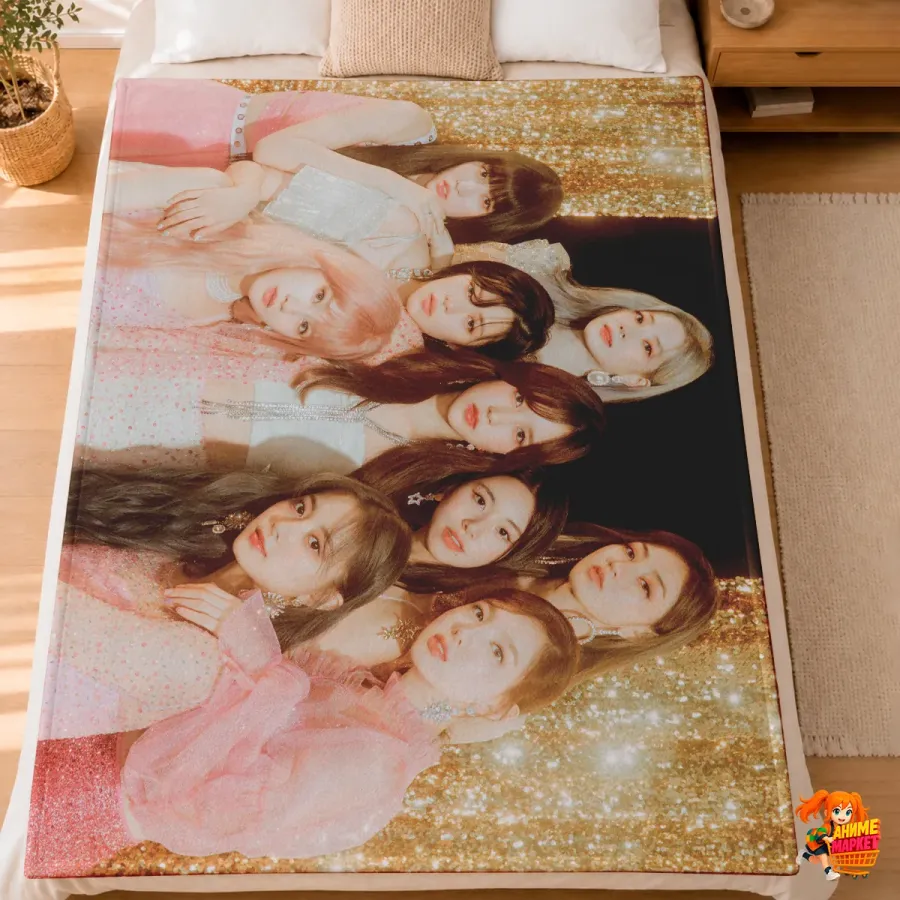 Плед с принтом k-pop TWICE