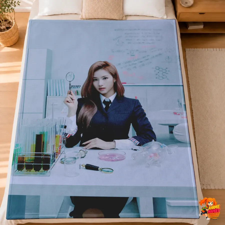 Плед с принтом k-pop TWICE