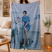Плед с принтом k-pop TWICE