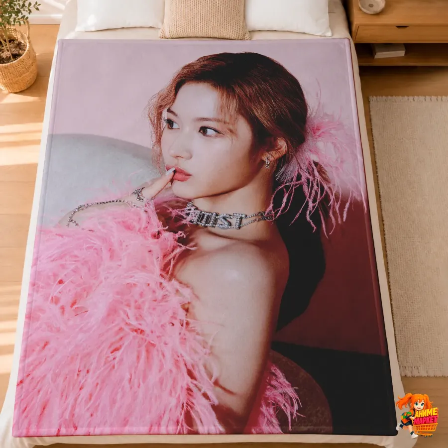 Плед с принтом k-pop TWICE