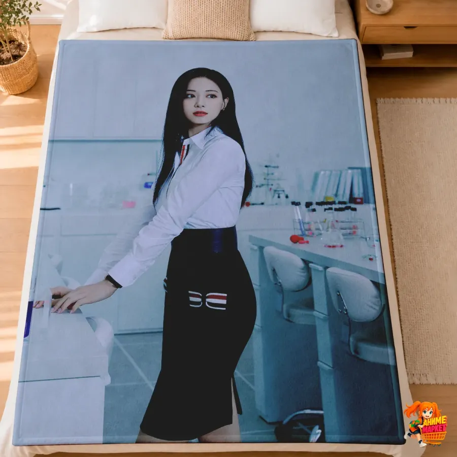 Плед с принтом k-pop TWICE