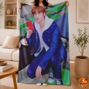 Плед с принтом k-pop TXT