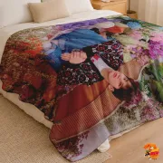 Плед с принтом k-pop TXT