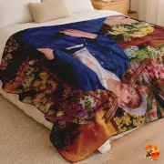 Плед с принтом k-pop TXT