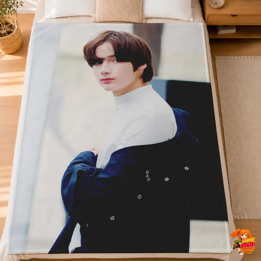 Плед с принтом k-pop TXT