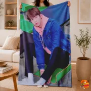 Плед с принтом k-pop TXT