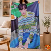 Плед с принтом k-pop TXT