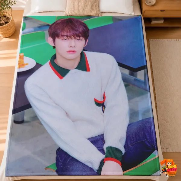 Плед с принтом k-pop TXT Плед с принтом k-pop TXT