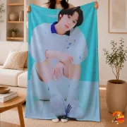 Плед с принтом k-pop TXT