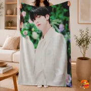 Плед с принтом k-pop TXT