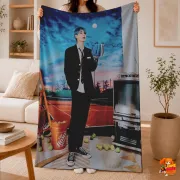 Плед с принтом k-pop TXT
