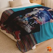 Плед с принтом k-pop TXT