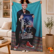Плед с принтом k-pop TXT