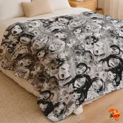 Плед с принтом ахегао