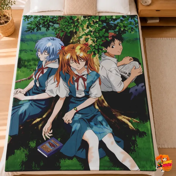 Плед с принтом Evangelion Евангелион Плед с принтом Evangelion Евангелион