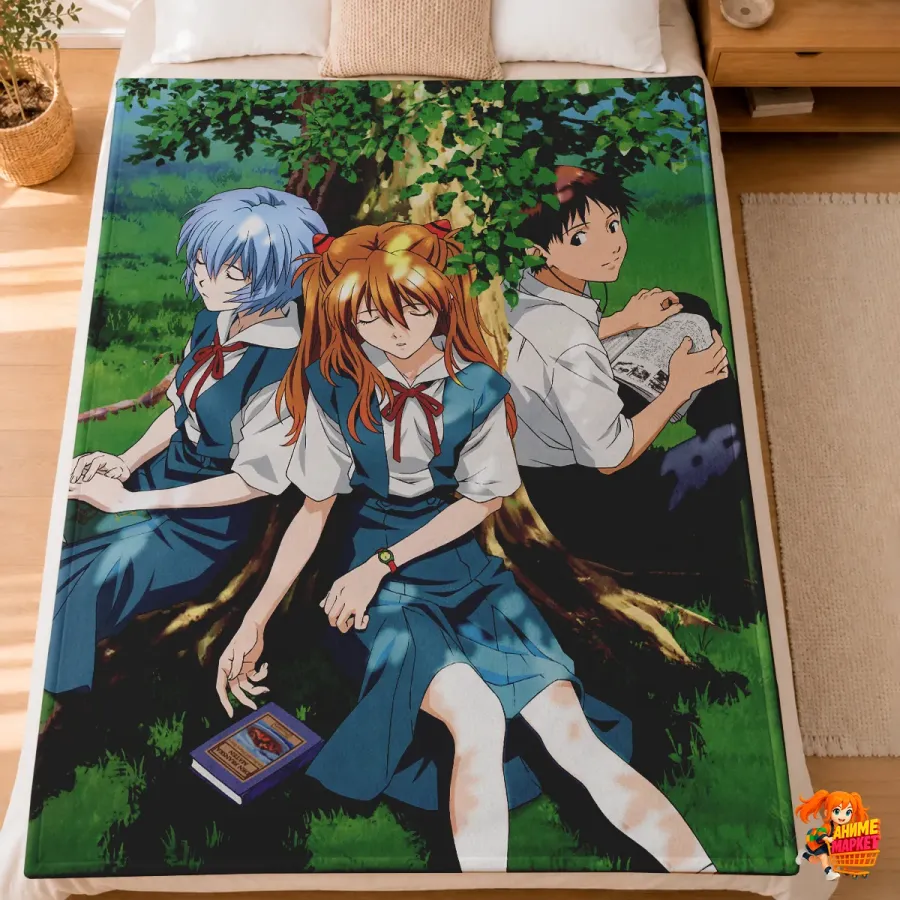 Плед с принтом Evangelion Евангелион