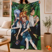 Плед с принтом Evangelion Евангелион