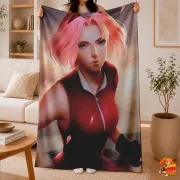 Плед с принтом Наруто