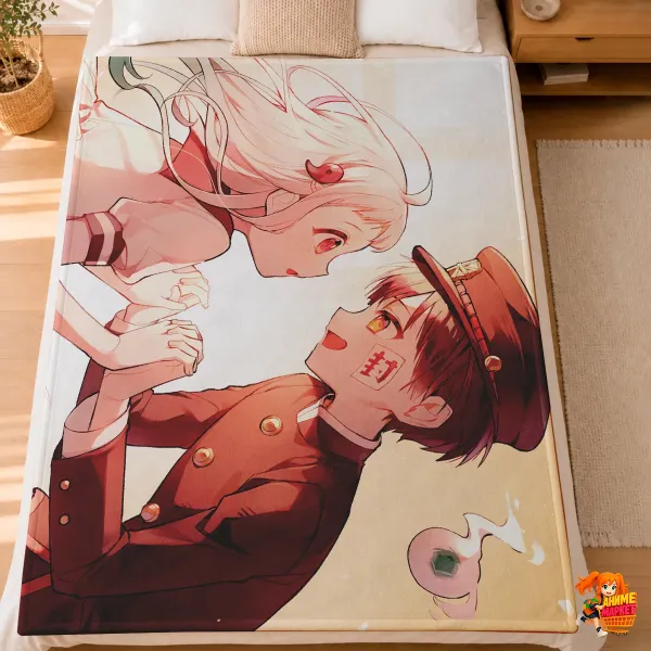 Плед с принтом Туалетный мальчик Ханако Плед с принтом Туалетный мальчик Ханако
