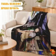 Плед с принтом Этот глупый свин не понимает мечту девочки-зайки