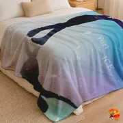 Плед с принтом Юри на льду