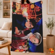 Плед с принтом Юри на льду