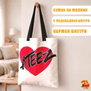 Сумка-шоппер с принтом k-pop Ateez
