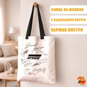 Сумка-шоппер с принтом k-pop Ateez