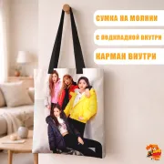 Сумка-шоппер с принтом k-pop BLACKPINK