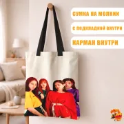 Сумка-шоппер с принтом k-pop BLACKPINK