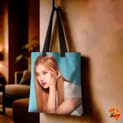 Сумка-шоппер с принтом k-pop BLACKPINK Розэ
