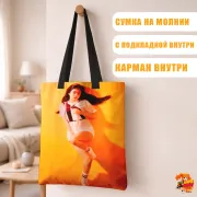 Сумка-шоппер с принтом k-pop BLACKPINK Дженни