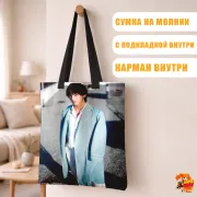 Сумка-шоппер с принтом k-pop BTS Тэхен