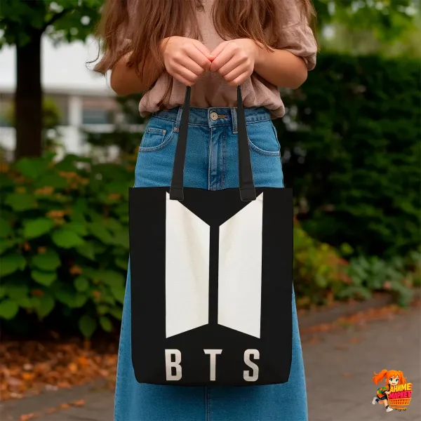 Сумка-шоппер с принтом k-pop BTS Сумка-шоппер с принтом k-pop BTS