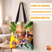 Сумка-шоппер с принтом k-pop Block B