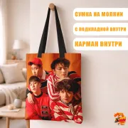 Сумка-шоппер с принтом k-pop Block B