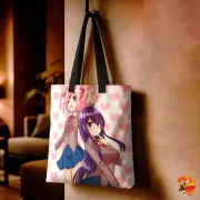 Сумка-шоппер с принтом Doki Doki Literature Club! Юри и Нацуки