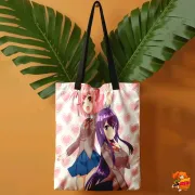 Сумка-шоппер с принтом Doki Doki Literature Club! Юри и Нацуки