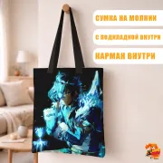 Сумка-шоппер с принтом Genshin Impact Кэйа