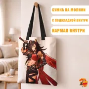 Сумка-шоппер с принтом Genshin Impact Дэхья