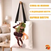 Сумка-шоппер с принтом Genshin Impact Коллеи