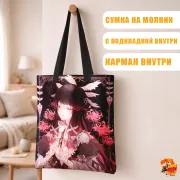 Сумка-шоппер с принтом Genshin Impact Коломбина
