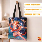 Сумка-шоппер с принтом Genshin Impact Нилу