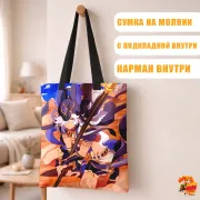Сумка-шоппер с принтом Genshin Impact Сайно