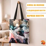 Сумка-шоппер с принтом Genshin Impact Линетт