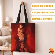 Сумка-шоппер с принтом Genshin Impact Синьора