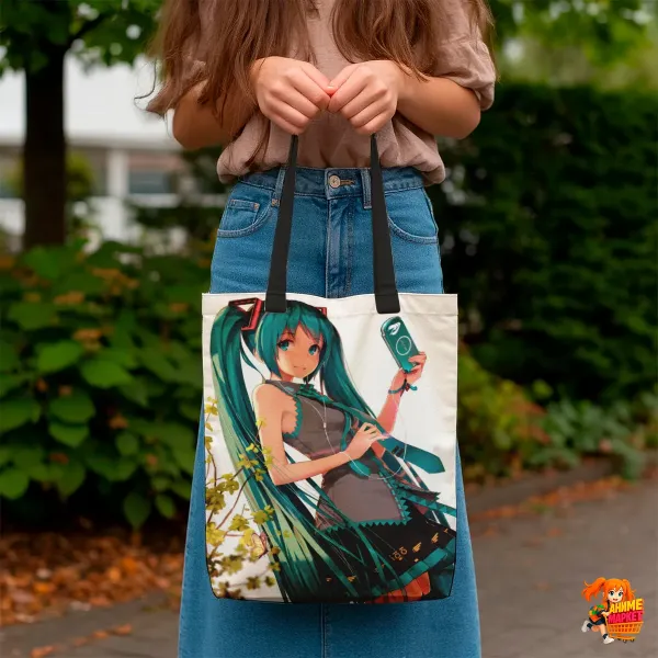 Сумка-шоппер с принтом Hatsune Miku Хацунэ Мику Сумка-шоппер с принтом Hatsune Miku Хацунэ Мику
