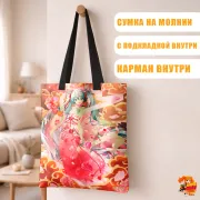 Сумка-шоппер с принтом Hatsune Miku Хацунэ Мику