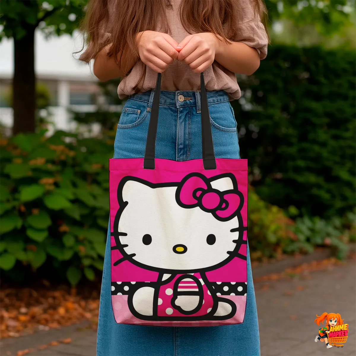 Сумка-шоппер с принтом Hello Kitty